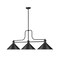 Z-Lite Melange Billiard, 3-Light, 15 In.W x 52 In.L x 21 In.H, Matte Black/Matte Black 725-3MB-MB14 - alternate 2